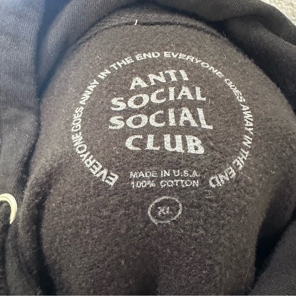 Anti Social Social Club Hidden Sky Butterfly Hoodie - Picture 4 of 4